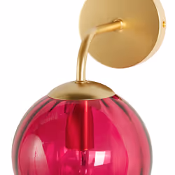 Wall Lamp BOOMI Metal Burgundy