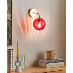 Wall Lamp BOOMI Metal Burgundy