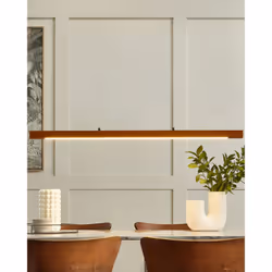 Wooden LED Pendant Lamp Dark STEWARTS