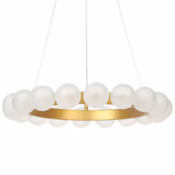 18 Lights Metal Chandelier Gold GEORGES