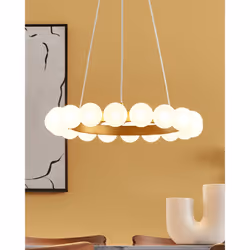 18 Lights Metal Chandelier Gold GEORGES