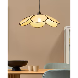 Pendant Lamp Natural and Black MEROO