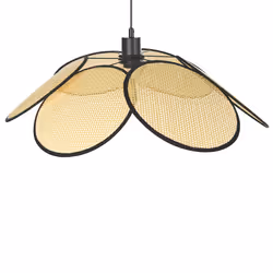 Pendant Lamp Natural and Black MEROO