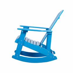 Garden Rocking Chair Blue ADIRONDACK - Additional view 4