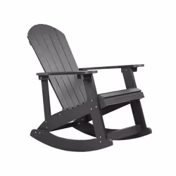 Garden Rocking Chair Dark Grey ADIRONDACK