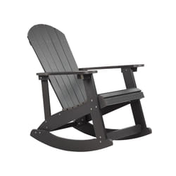 Garden Rocking Chair Dark Grey ADIRONDACK