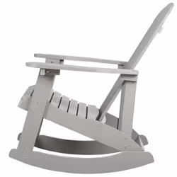 Garden Rocking Chair ADIRONDACK Light Grey