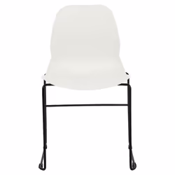 Set of 4 Conference Chairs PANORA White