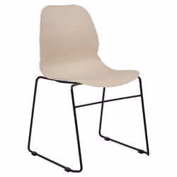 Set of 4 Conference Chairs PANORA Beige