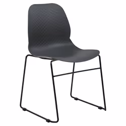 Set of 4 Conference Chairs PANORA Dark Grey
