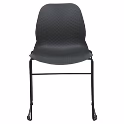 Set of 4 Conference Chairs PANORA Dark Grey