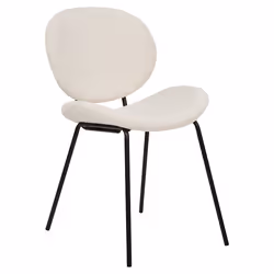 Set of 2 Dining Chairs LUANA Boucle White - Additional view 4