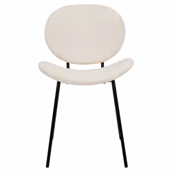 Set of 2 Dining Chairs LUANA Boucle White - Additional view 5
