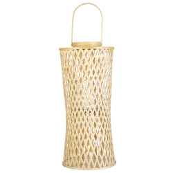 Lantern MACTAN Bamboo Wood 58 cm Natural