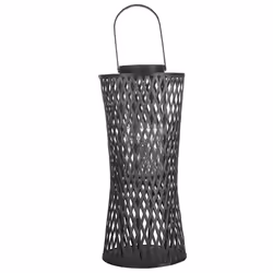 Lantern MACTAN Wood 58 cm Black