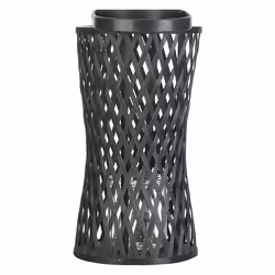 Lantern MACTAN Wood 38 cm Black