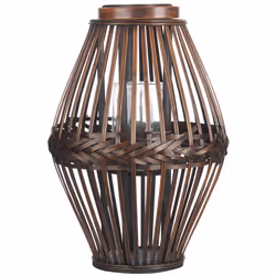 Lantern PANAT Wood 43 cm Dark Brown