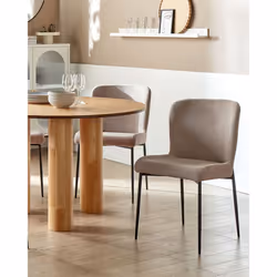 Set of 2 Dining Chairs ADA Taupe