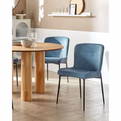 Set of 2 Dining Chairs ADA Blue