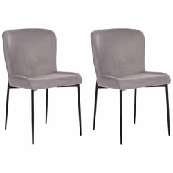Set of 2 Dining Chairs ADA Dark Grey