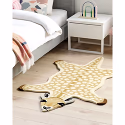 Wool Kids Rug Fawn 100 x 160 cm Beige YONA