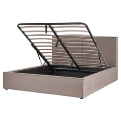 Ottoman Bed Fabric MOISSAC 160 x 200 cm (EU King Size) Taupe