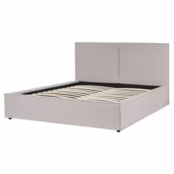 Ottoman Bed Fabric MOISSAC 160 x 200 cm (EU King Size) Light Grey - Additional view 4
