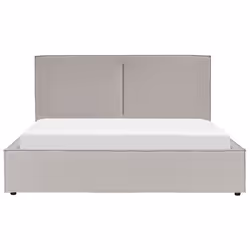 Ottoman Bed Fabric MOISSAC 180 x 200 cm (EU Super King) Light Grey
