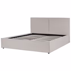 Ottoman Bed Fabric MOISSAC 180 x 200 cm (EU Super King) Light Grey - Additional view 4