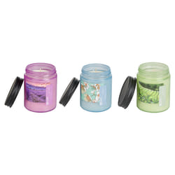 Set of 3 Scented Candles FRUITY BLOOM Soy Wax Fresh Notes Floral Notes