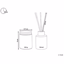 Scented Candle with Fragrance Reed Diffuser DARK ELEGANCE Soy Wax Floral Notes