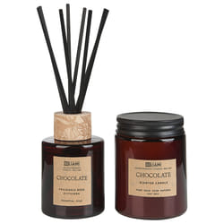 Scented Candle with Fragrance Reed Diffuser DARK ELEGANCE Soy Wax Sweet Notes
