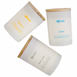 Set of 3 Scented Candles SIMPLICITY Soy Wax Fruity Notes Fresh Notes