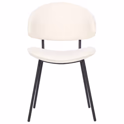 Set of 2 Dining Chairs KIANA Cream