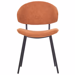 Set of 2 Dining Chairs KIANA Orange