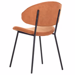 Set of 2 Dining Chairs KIANA Orange