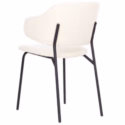 Set of 2 Dining Chairs KENAI Cream