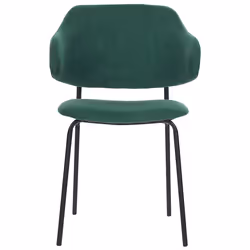 Set of 2 Dining Chairs KENAI Dark Green
