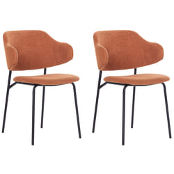 Set of 2 Dining Chairs KENAI Orange