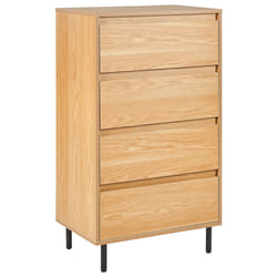 4 Drawer Chest NIKEA Light Brown