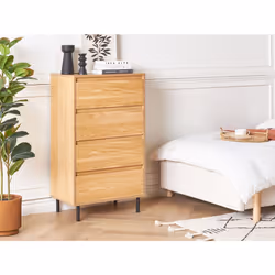 4 Drawer Chest NIKEA Light Brown