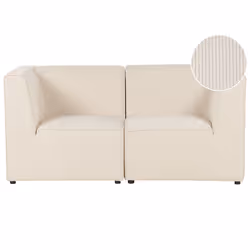 Modular Sofa LEMVIG Corduroy Light Beige 2 Seater