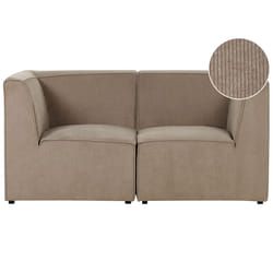 Modular Sofa LEMVIG Corduroy Taupe 2 Seater