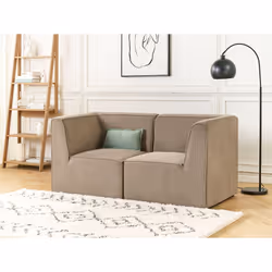 Modular Sofa LEMVIG Corduroy Taupe 2 Seater - Additional view 4