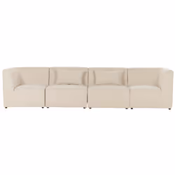 Modular Sofa LEMVIG Corduroy Light Beige 4 Seater