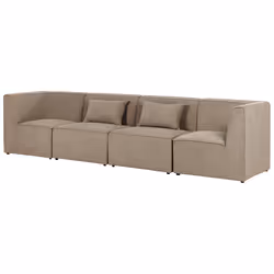 Modular Sofa LEMVIG Corduroy Taupe 4 Seater
