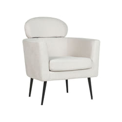 Fabric Armchair White SOBY
