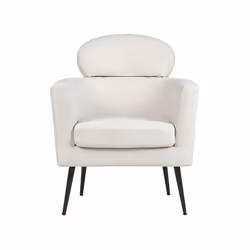 Fabric Armchair White SOBY