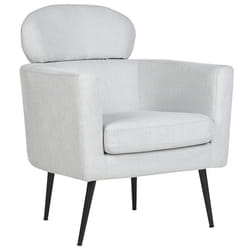 Armchair SOBY Fabric Light Grey