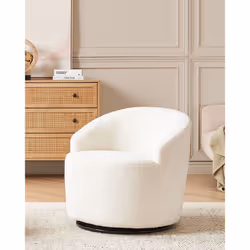 Boucle Armchair Cream DAVIK - Additional view 5
